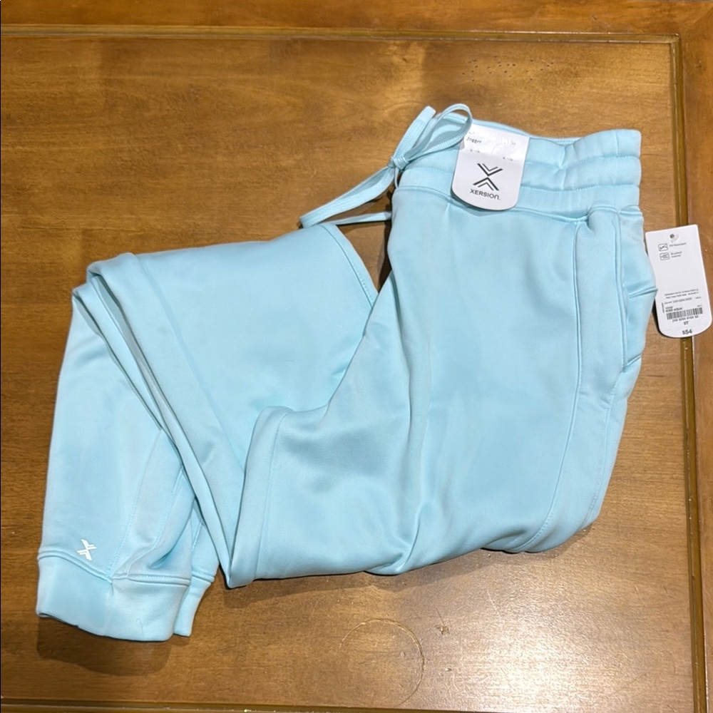 Xersion Blue Track Pants Cozy Elastic Waistband